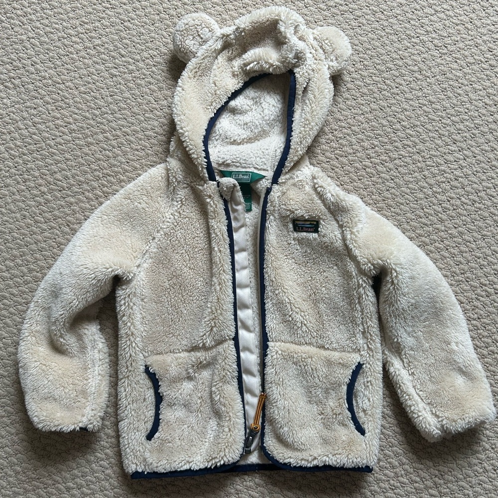 LL Bean “Teddy Bear” Fuzzy Zip Up
